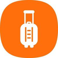 Suitcase Rolling Vector Icon Design