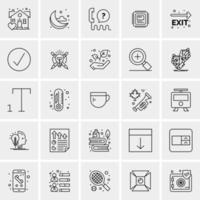 25 Universal Business Icons Vector Creative Icon Illustration to use in web and Mobile Related project