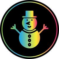 Snowman Vector Icon Design