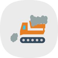 Snowplow Vector Icon Design