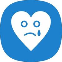 Sad Tear Vector Icon Design