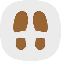 Shoe Prints Vector Icon Design