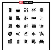 Set of 25 Modern UI Icons Symbols Signs for set goal protection design garden Editable Vector Design Elements