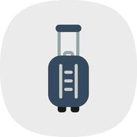 Suitcase Rolling Vector Icon Design