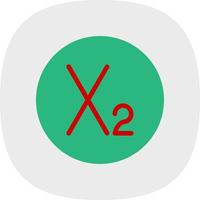 Subscript Vector Icon Design