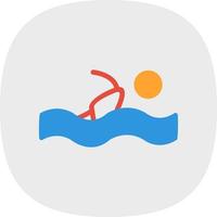 Swimmer Vector Icon Design