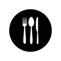 spoon fork knife logo vector