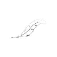 Feather pen  logo vector