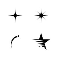 logotipo de estrella simple y moderno vector