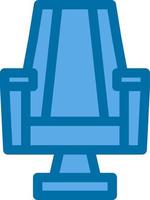 Gaming Chair Line Vector Icon Design