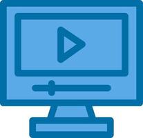 Game Video Line Vector Icon Design