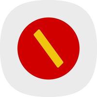 Slash Vector Icon Design