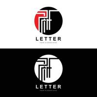 logotipo de letra t, vector de estilo de letra moderno, diseño adecuado para marcas de productos con letra t