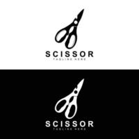 Scissors Logo Design, Barbershop Shaver Vector, Babershop Scissors Brand Illustration vector