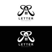 logotipo de letra r, símbolo de alfabeto vectorial, diseño de logotipos de marca con letra inicial vector