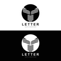 T Letter Logo, Modern Letter Style Vector, Design Suitable For Product Brands With T Letter vector