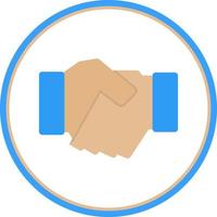 Game Handshake Line Vector Icon Design