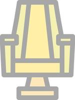 Gaming Chair Line Vector Icon Design