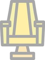 Gaming Chair Line Vector Icon Design