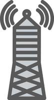 Broadcast Tower Vector Icon Design