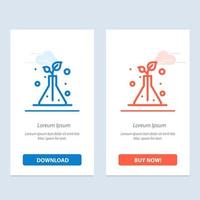 Science Flask Trees  Blue and Red Download and Buy Now web Widget Card Template vector