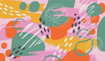 Abstract colorfull background with shapes. Summer Modern Horizontal banner for web vector