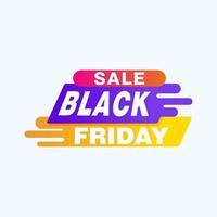 Black Friday sale inscription design template. Black Friday banner. Vector illustration