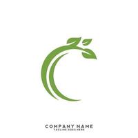 Green leaves logo. plant nature eco garden stylized icon vector botanical.