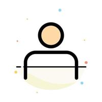 Instagram People Profile Sets User Abstract Flat Color Icon Template vector