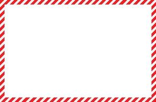 candy cane frames on white background. Christmas and New Year candy frame. Holiday xmas border. flat style. vector
