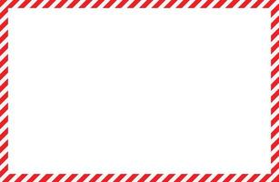 candy cane frames on white background. Christmas and New Year candy frame. Holiday xmas border. flat style. vector