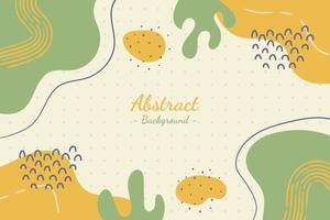 Hand drawn aesthetic abstract doodle background vector