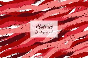 Red creative minimalist hand painted. abstract art background. brush stroke pattern style vector