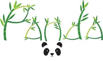 Bamboo tree leaf frame vector