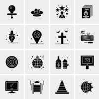 16 Business Universal Icons Vector Creative Icon Illustration to use in web and Mobile Related project