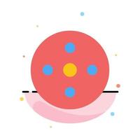 Camera Reel Footage Reel Storage Abstract Flat Color Icon Template vector