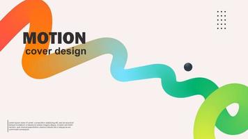 Creative concept for poster, banner in modern minimal style for corporate identity, branding, social media advertising, promo. Fluid dynamic gradient lines. Vector illustration