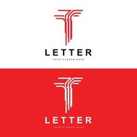 T Letter Logo, Modern Letter Style Vector, Design Suitable For Product Brands With T Letter vector