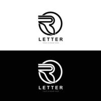 logotipo de letra r, símbolo de alfabeto vectorial, diseño de logotipos de marca con letra inicial vector