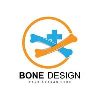 Bone Logo, Bone Care Vector, And Bone Medicine, Hospital, Health vector