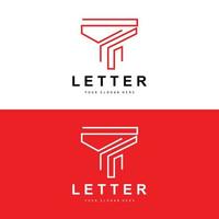 logotipo de letra t, vector de estilo de letra moderno, diseño adecuado para marcas de productos con letra t