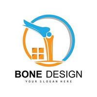 Bone Logo, Bone Care Vector, And Bone Medicine, Hospital, Health vector