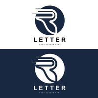 logotipo de letra r, símbolo de alfabeto vectorial, diseño de logotipos de marca con letra inicial vector