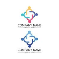 Abstract people logo design.fun people,healthy people,sport,community people symbol vector illustration