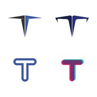 letter T logo image and font T design graphic  vector