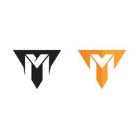 diseño de conjunto de vectores de plantilla de logotipo de letra m