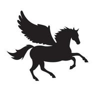 silueta de pegaso vectorial vector