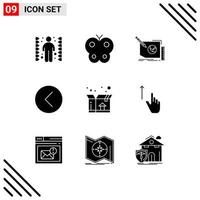 Stock Vector Icon Pack of 9 Line Signs and Symbols for player media player content media text Editable Vector Design Elements