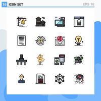16 Creative Icons Modern Signs and Symbols of book search computer optimization engine Editable Creative Vector Design Elements