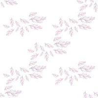 Pastel-colored seamless feather pattern. Seamless background with feathers of bird. vector